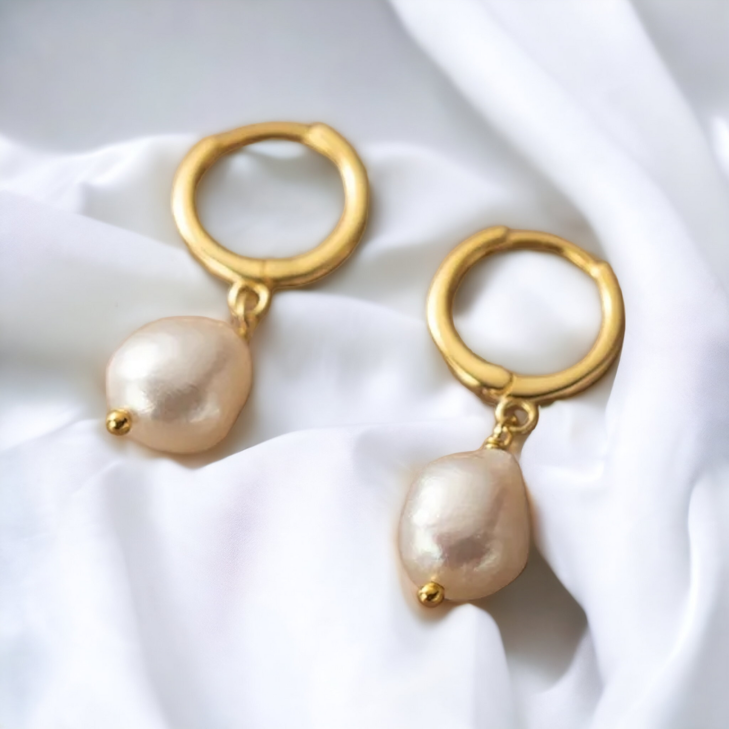 Perla Boucles d'oreilles 14K