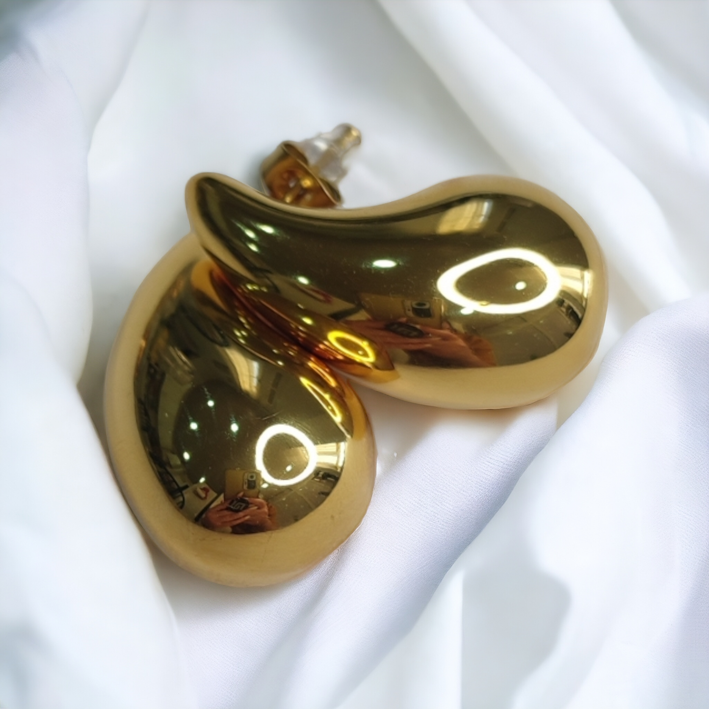 Sasha Boucle D'oreilles En Acier Chirurgical 316L Plaqué Or 18K