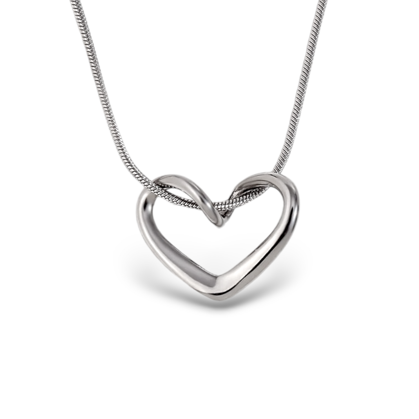 Amore Collier en Acier Chirurgical 316L Plaqué Or 18K