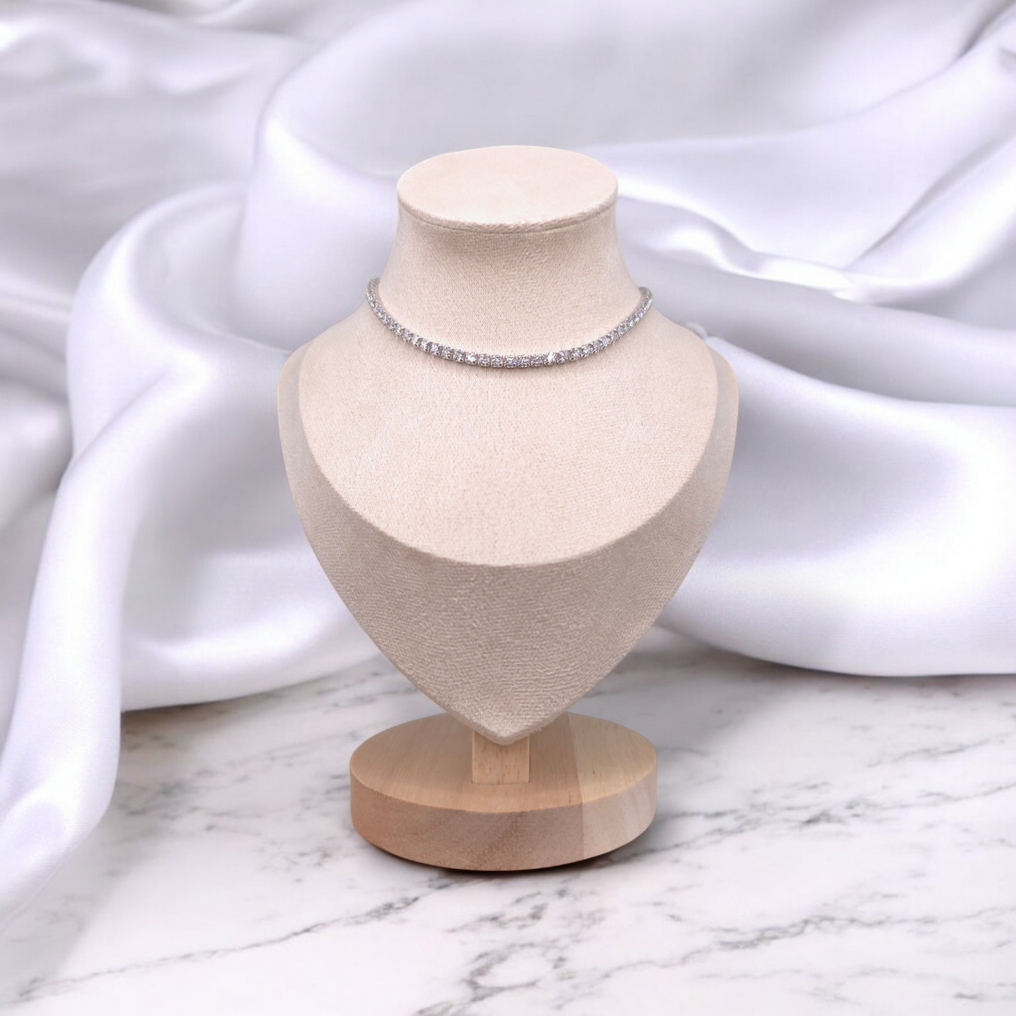 Stella Collier Tennis Ras-du-coup en Zircon