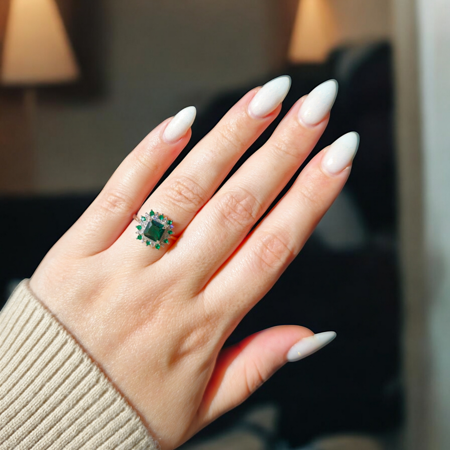 Eden Emerald Green Bague