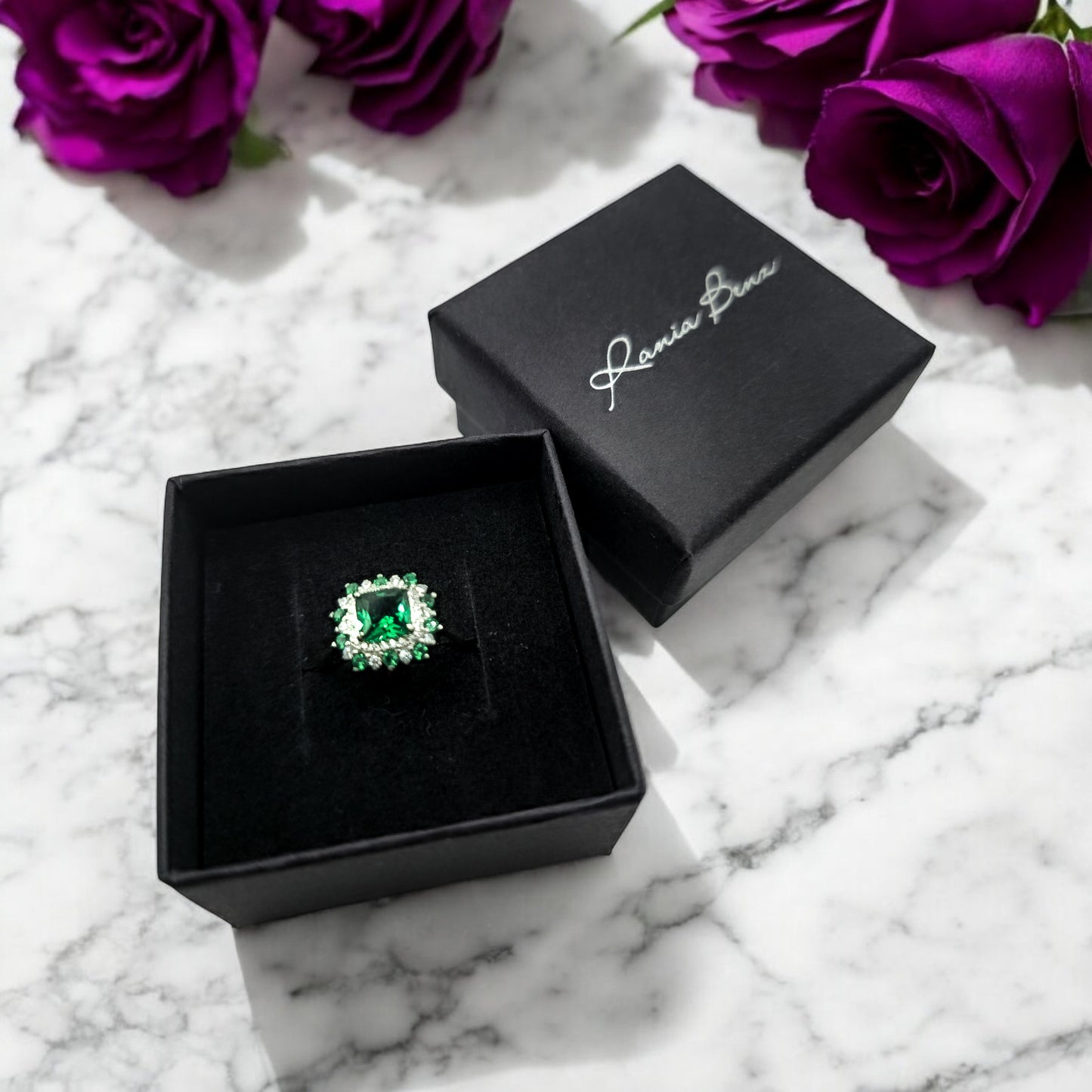 Eden Emerald Green Bague