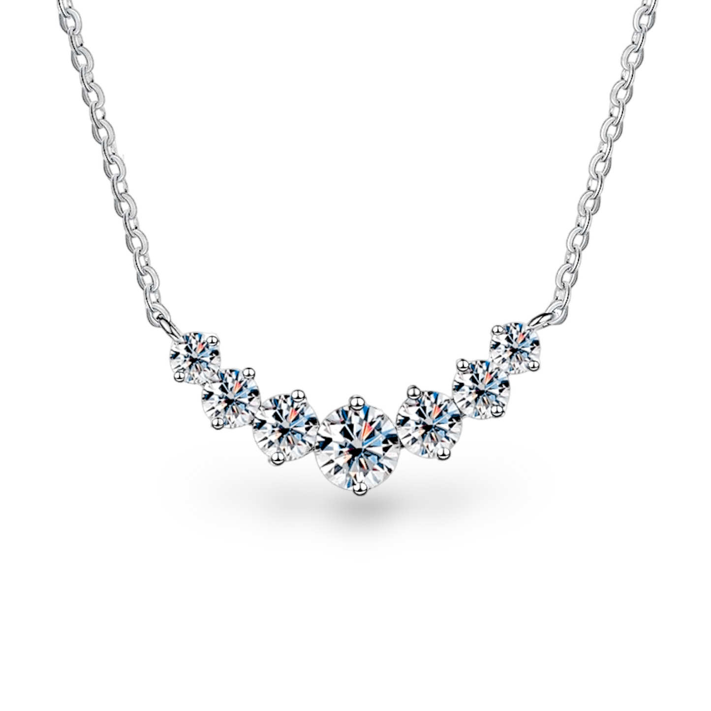 Eclipse of Love Collier en Moissanite