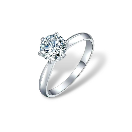 The One Bague en Moissanite