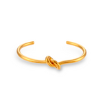 Knot Bracelet Jonc en Acier Chirurgical 316L Plaqué Or 18K