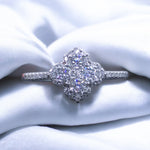 Fleuron Bague en Moissanite