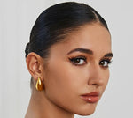 Sasha Boucle D'oreilles En Acier Chirurgical 316L Plaqué Or 18K