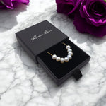 Perla Collier en Acier Chirurgical 316L Plaqué Or 18K
