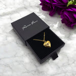 Lockette Collier en Acier Chirurgical 316L Plaqué Or 18K