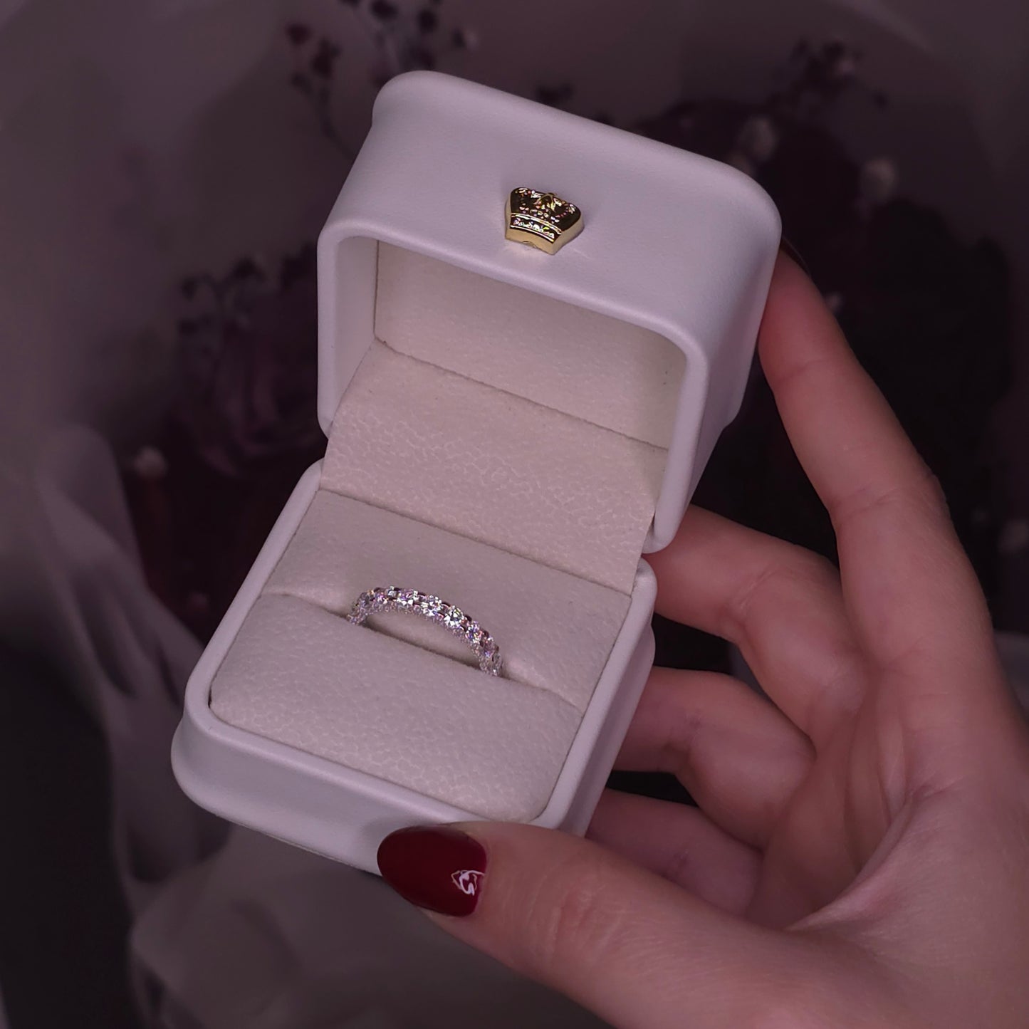 Aten Eternity Bague en Moissanite