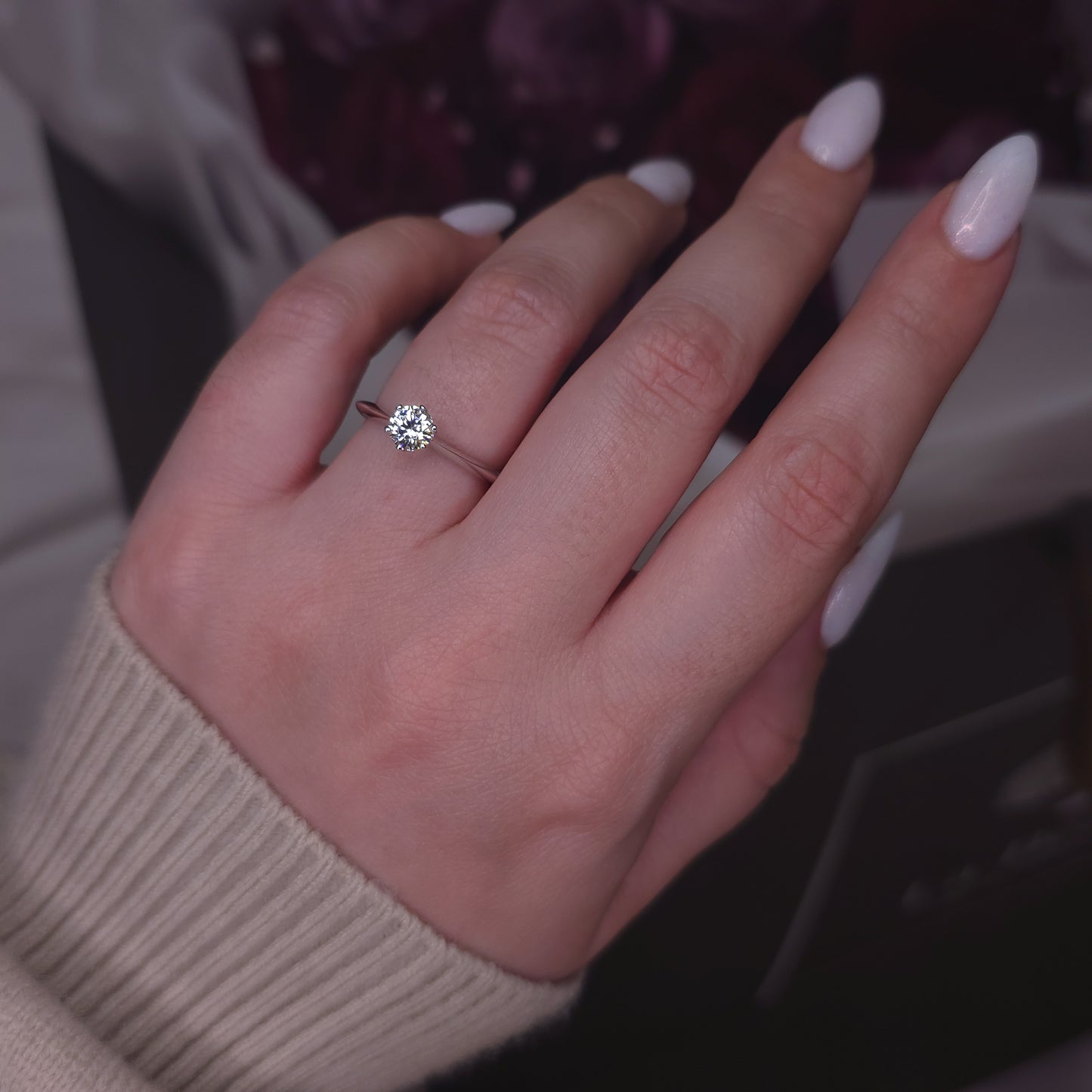 The One Bague en Moissanite