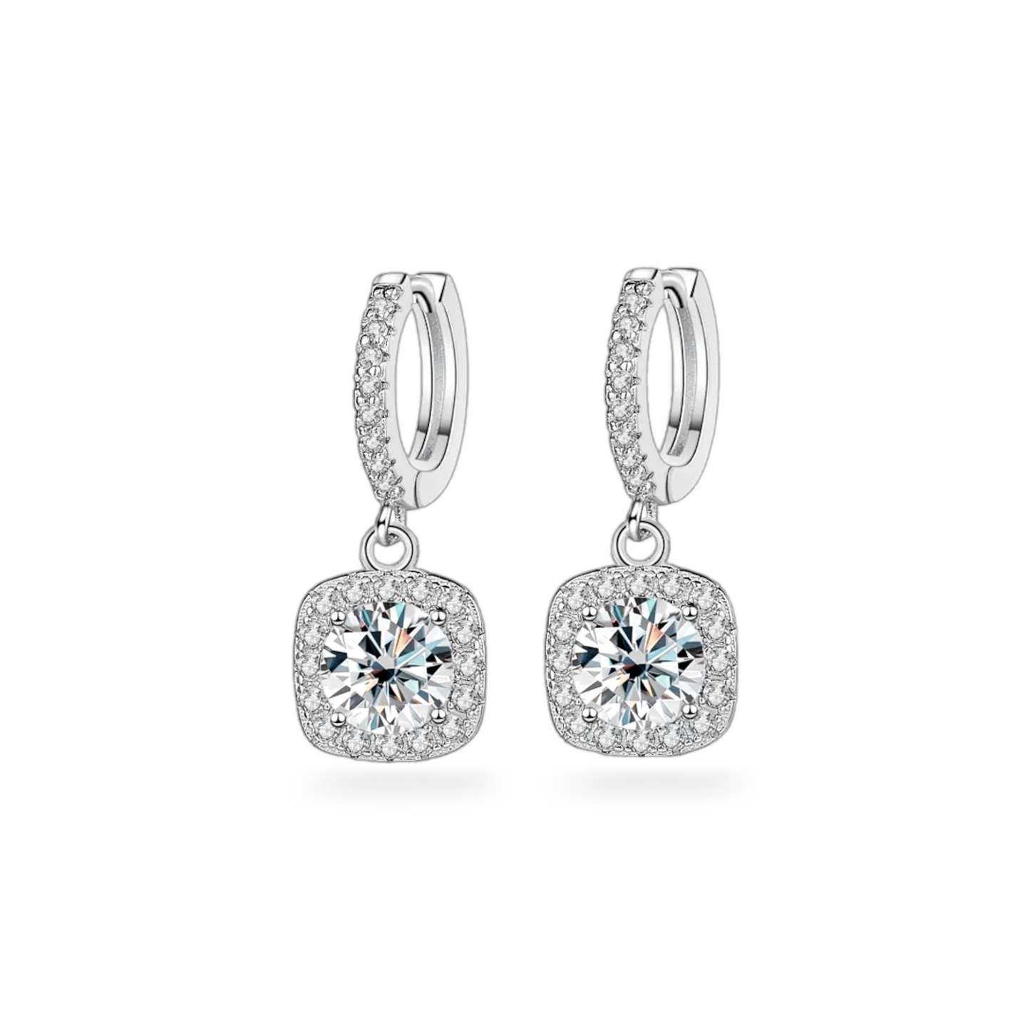 Starry Night Boucles D'Oreilles en Moissanite