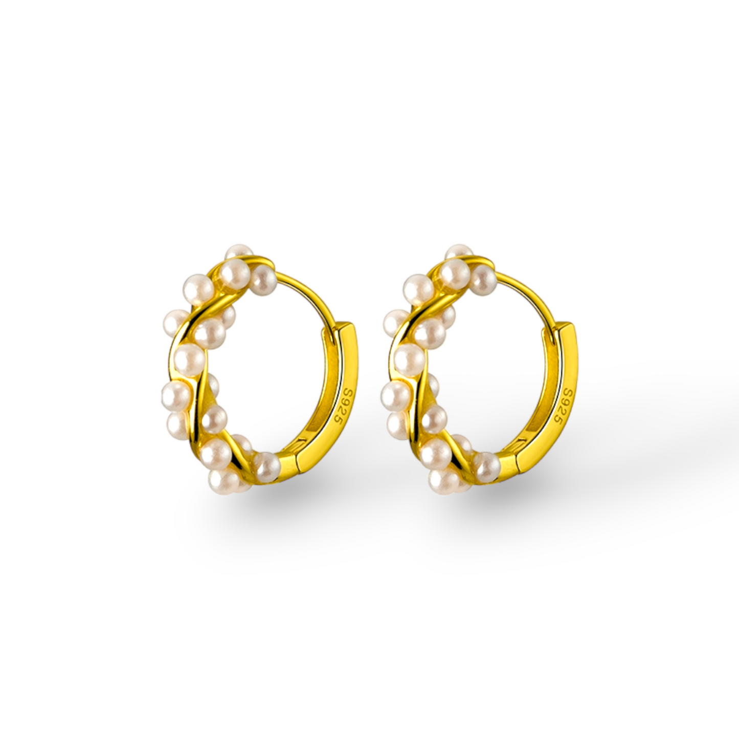 Boucles D'Oreilles Golden Twist 14K